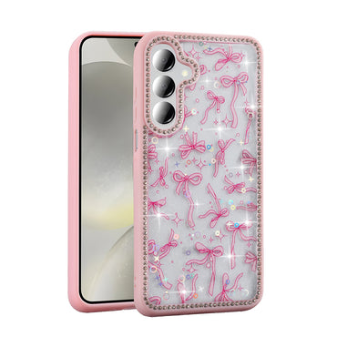 Galaxy A16 Case Stone and Glitter Design Zore Azra Cover Gold 