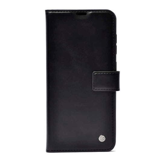 Galaxy A17 Case Zore Kar Deluxe Flip Cover Black