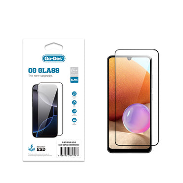 Galaxy A23 Go Des OG Glass Antistatic Tempered Glass Screen Protector Transparent
