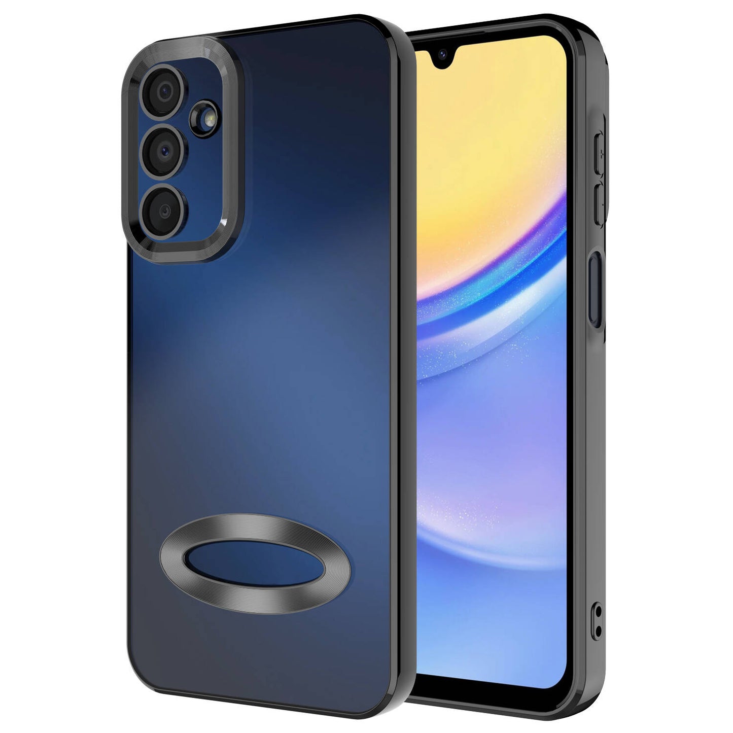 Galaxy A25 Kılıf Kamera Korumalı Logo Gösteren Zore Omega Kapak