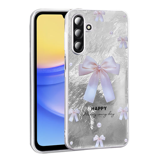 Galaxy A26 Case Patterned Zore Mep Cover Pearly Bow