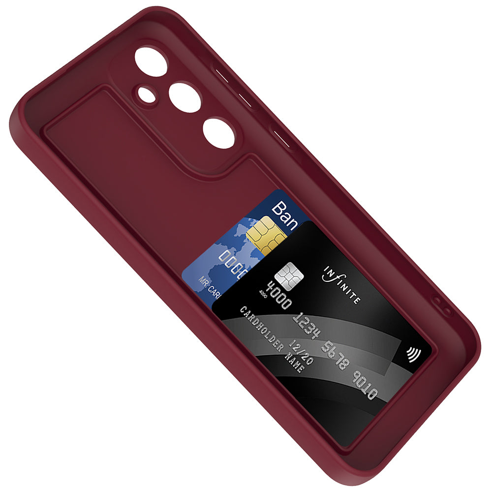 Galaxy A26 Case Camera Protection Card Holder Zore Vitra Cover Plum
