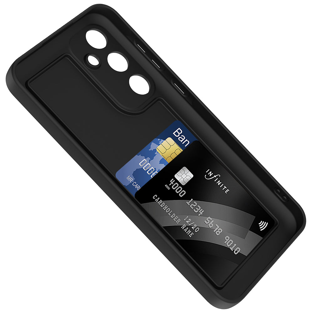 Galaxy A26 Case Camera Protection Card Holder Zore Vitra Cover Black