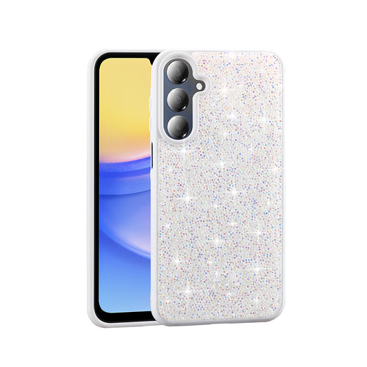 Galaxy A26 Case Shiny Stone Design Zore Diamond Cover White