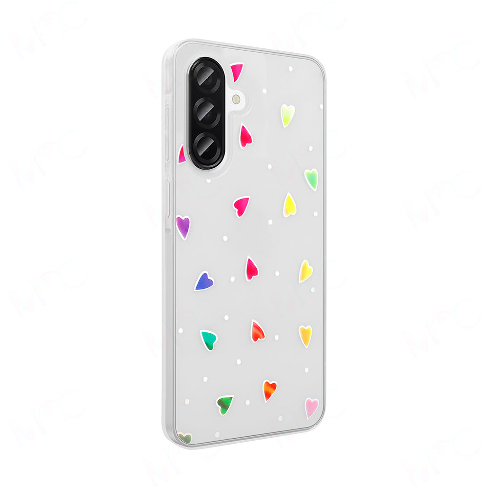 Galaxy A26 Case Transparent Figured Zore Folk Hard Cover Cute Dog 