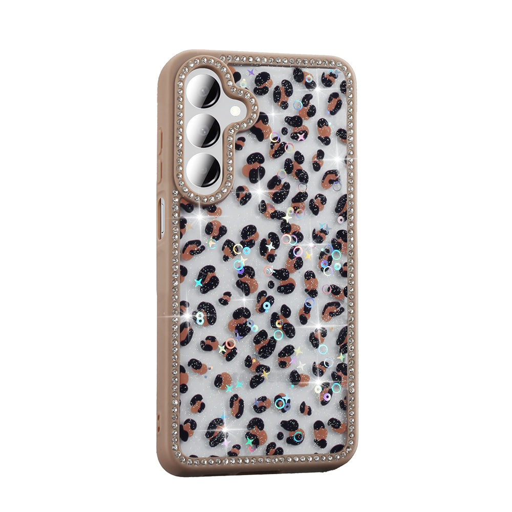 Galaxy A26 Case Stone and Glitter Design Zore Azra Cover Black 