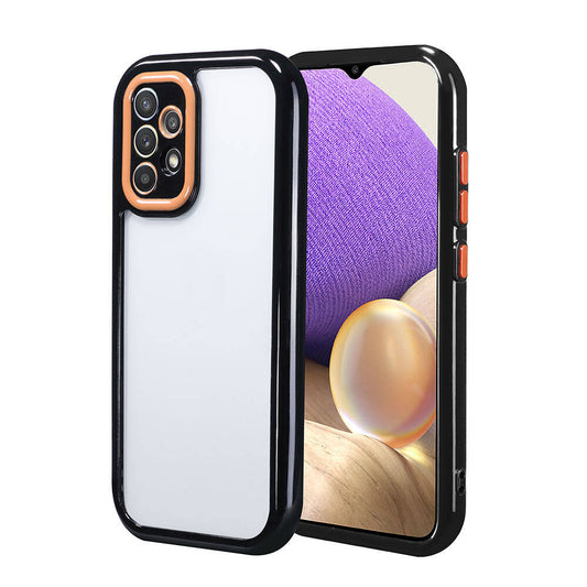 Galaxy A32 4G Case Camera Protection Colorful Edge and Frame Design Zore Vitamin Cover Black 