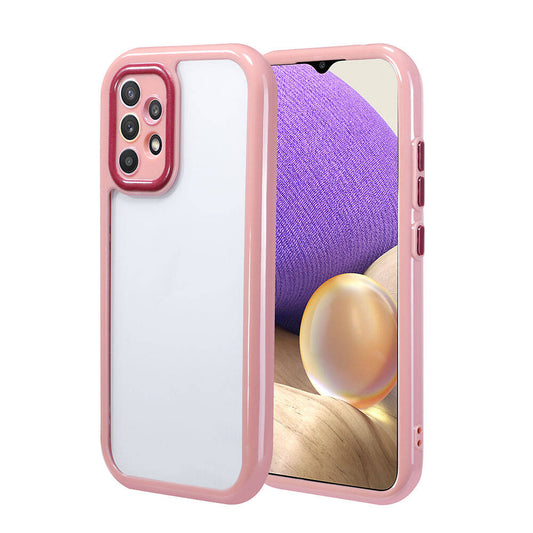 Galaxy A32 4G Case Camera Protection Colorful Edge and Frame Design Zore Vitamin Cover Plum 