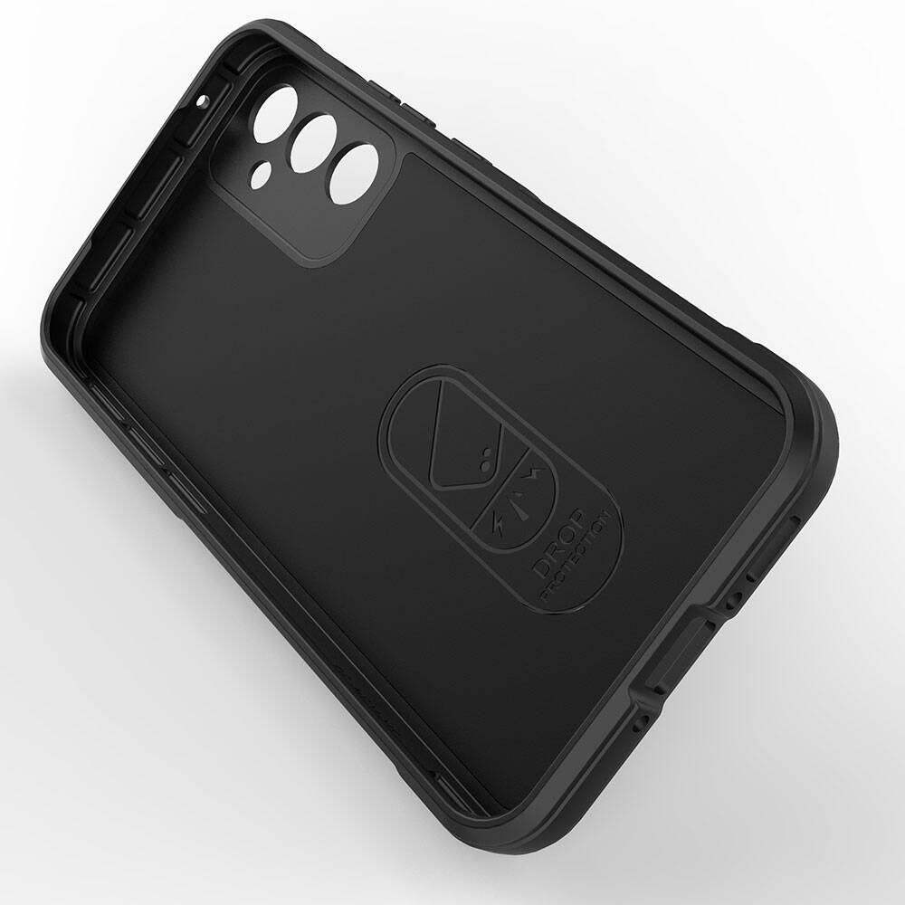 Galaxy A34 Case Flexible TPU Hollow Back Surface Design Zore Ethnic Silicone Cover Black
