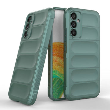 Galaxy A34 Case Flexible TPU Hollow Back Surface Design Zore Ethnic Silicone Cover Black