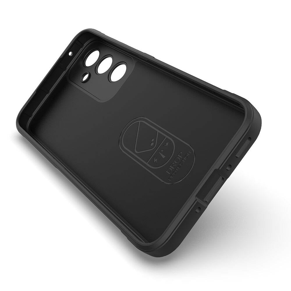 Galaxy A35 Case Flexible TPU Hollow Back Surface Design Zore Ethnic Silicone Cover Black