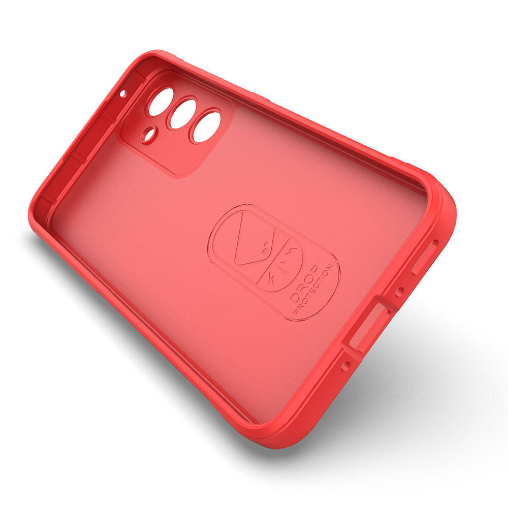Galaxy A35 Case Flexible TPU Hollow Back Surface Design Zore Ethnic Silicone Cover Red