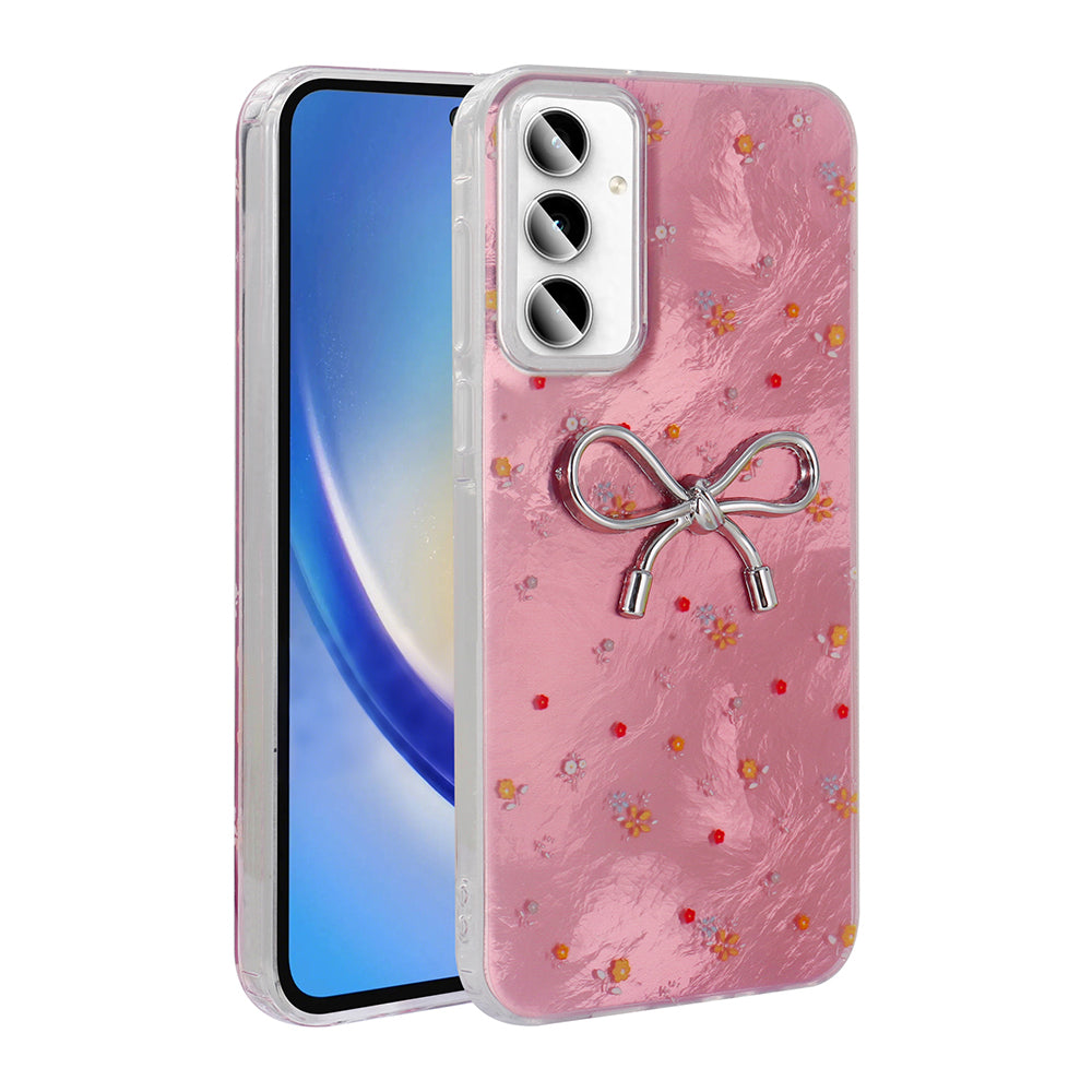 Galaxy A35 Case Camera Protection Figured Zore Ponti Silicone Cover Light Pink 