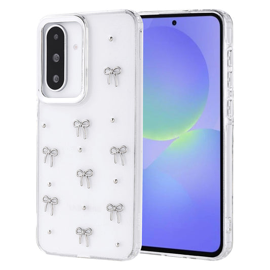 Galaxy A36 Case Airbag Design Glitter Transparent Zore Polar Cover Bow 