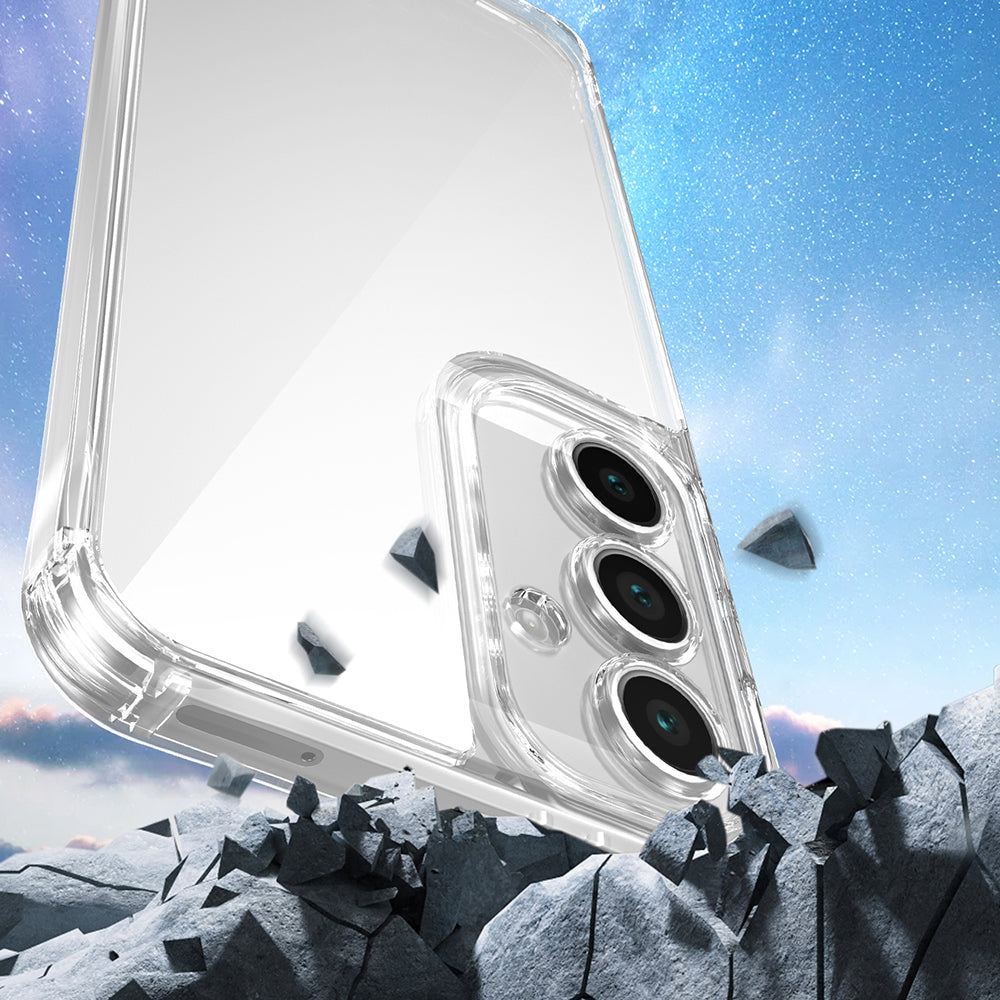 Galaxy A36 Case Airbag Detachable Strap Zore Snap Silicone Cover Transparent 