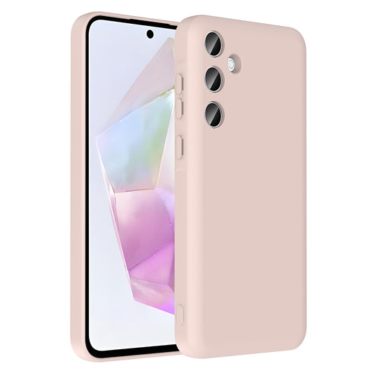 Galaxy A36 Kılıf Kamera Korumalı Kartlık Hazneli Zore Vitra Kapak Pembe