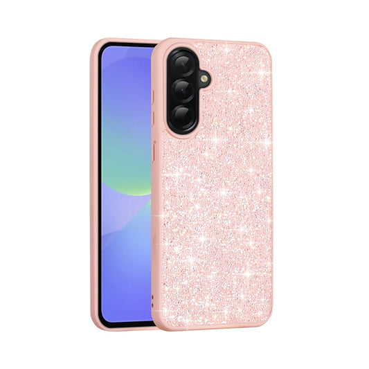 Galaxy A36 Case Shiny Stone Design Zore Diamond Cover Pink