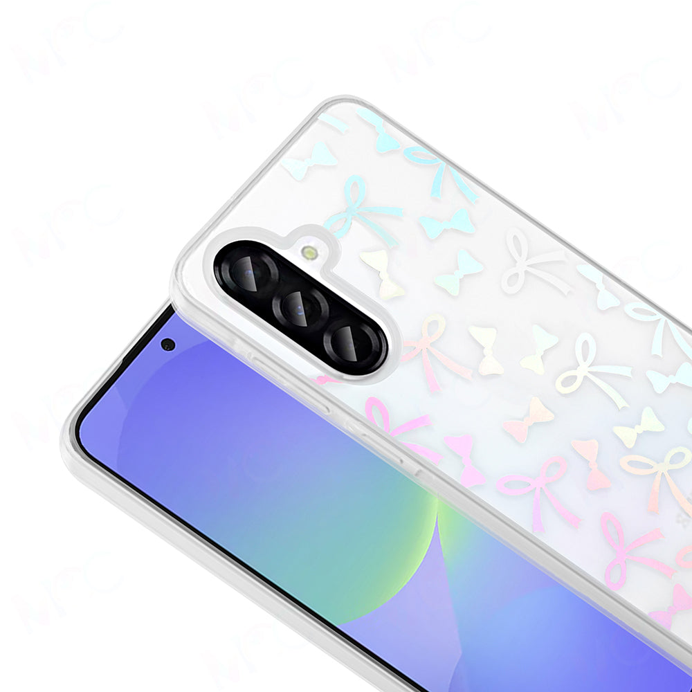 Galaxy A36 Case Transparent Figured Zore Folk Hard Cover Cute Dog 