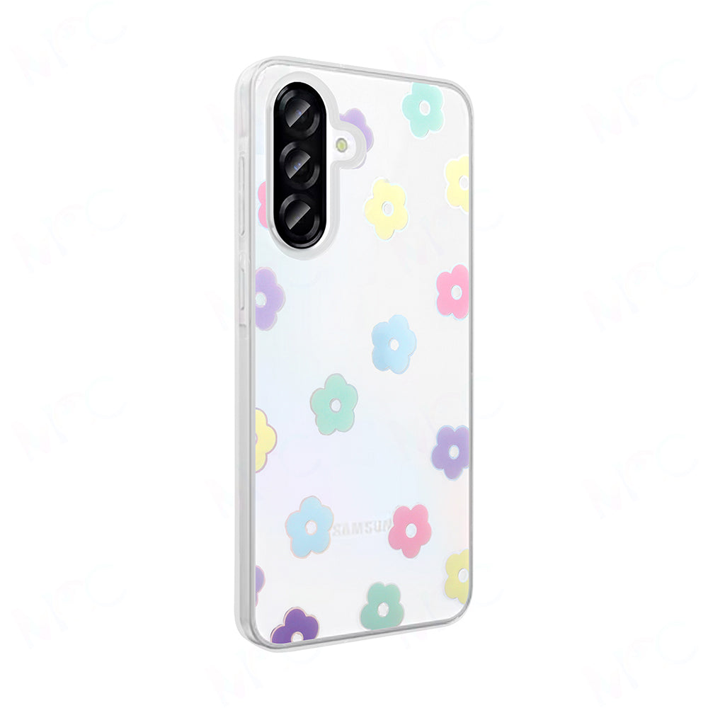 Galaxy A36 Case Transparent Figured Zore Folk Hard Cover Cute Dog 