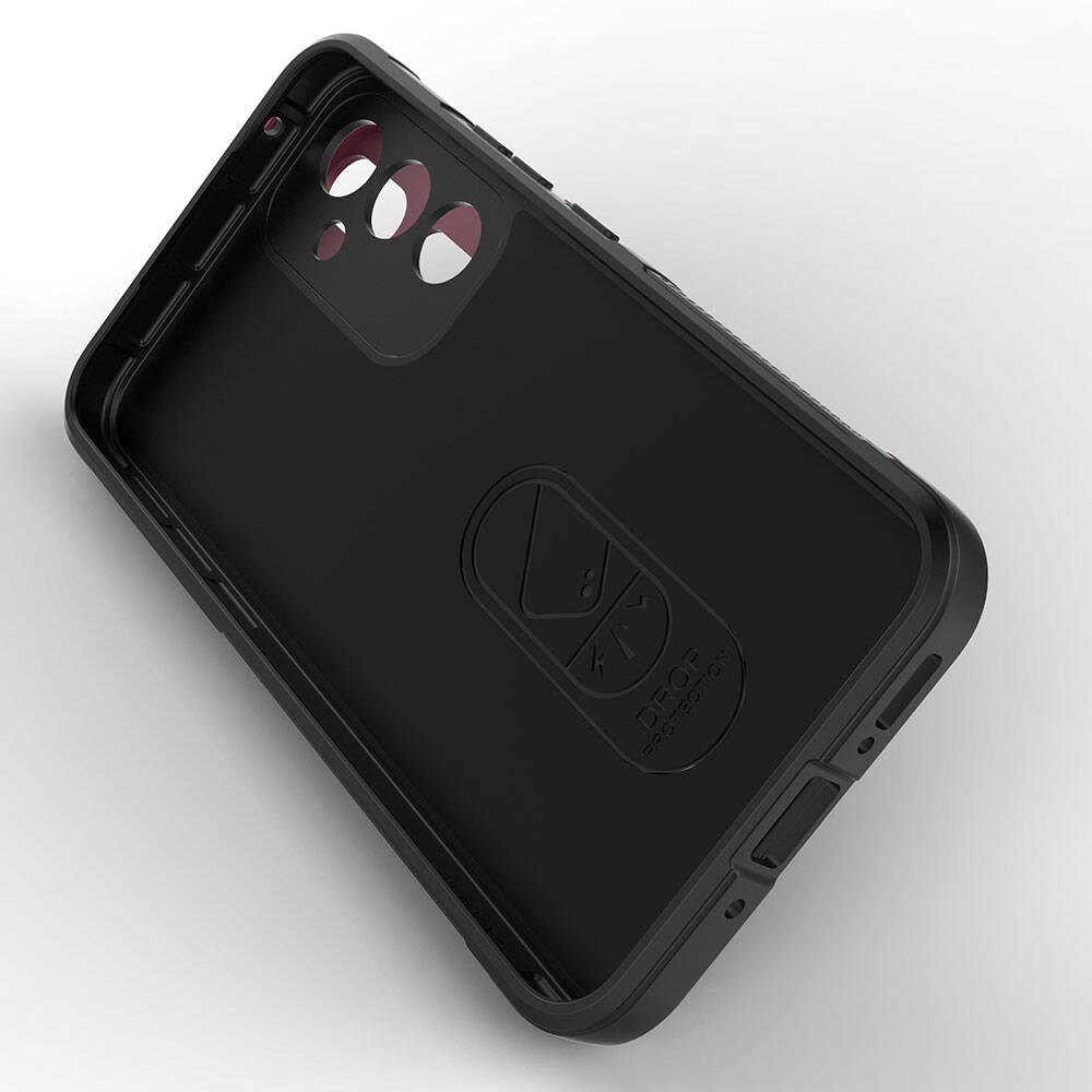 Galaxy A54 Case Flexible TPU Hollow Back Surface Design Zore Ethnic Silicone Cover Black 