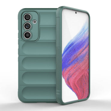Galaxy A54 Kılıf Esnek TPU Oyuklu Arka Yüzey Tasarımlı Zore Etnik Silikon Kapak