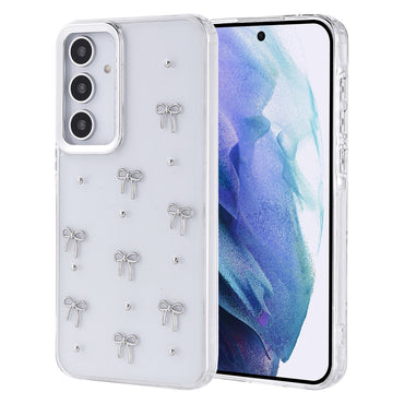 Galaxy A55 Case Airbag Design Glitter Transparent Zore Polar Cover Tulip 