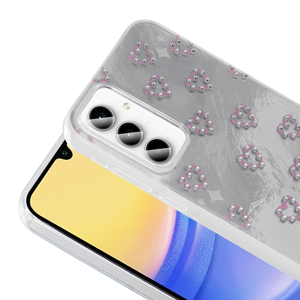 Galaxy A55 Case Camera Protection Figured Zore Ponti Silicone Cover White 