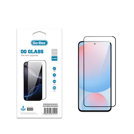 Galaxy A56 Go Des OG Glass Antistatic Tempered Glass Screen Protector Transparent