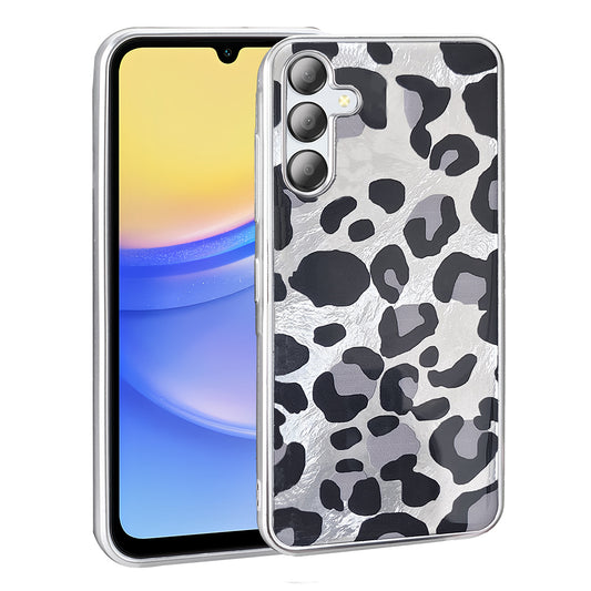 Galaxy A56 Case Patterned Zore Mep Cover Gray Leopard