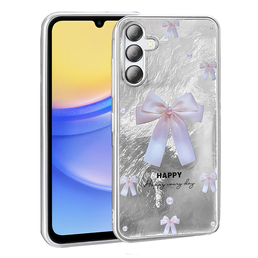 Galaxy A56 Case Patterned Zore Mep Cover Pearl Bow