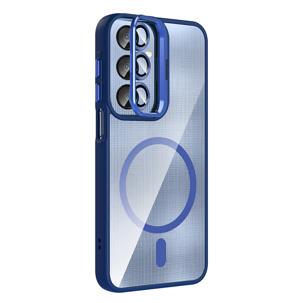 Galaxy A56 Case with Stand and Camera Lens Gift Zore Etro Cover Gray 