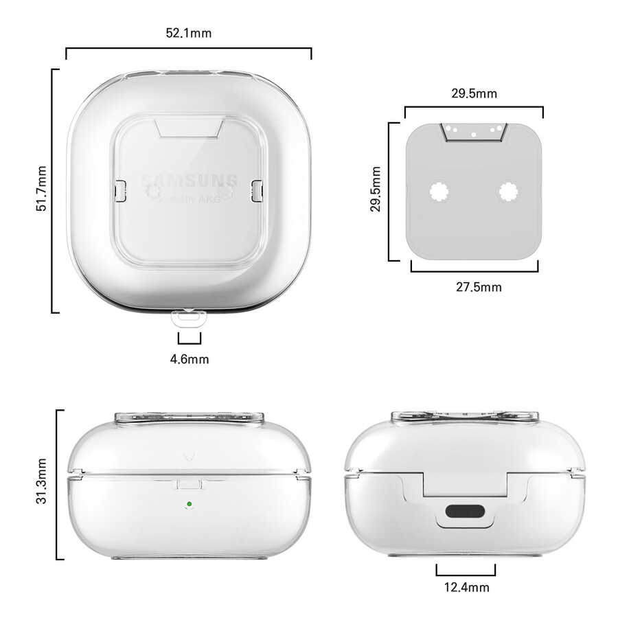 Galaxy Buds Live Case Araree Player Cover Colorless
