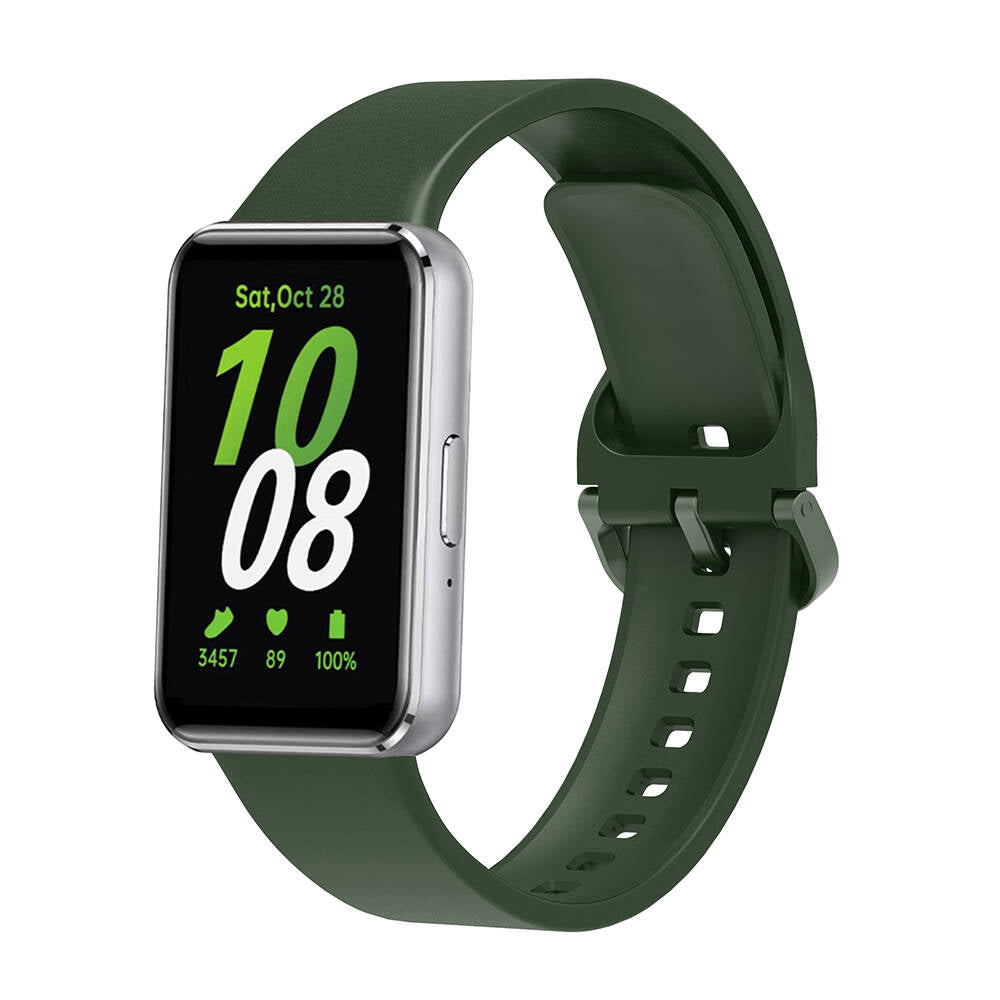 Galaxy Fit 3 Silicone Band Zore KRD-110 Strap Dark Green 