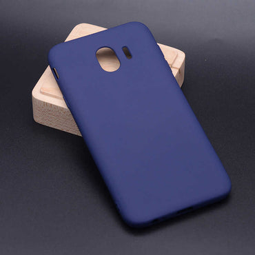 Galaxy J4 Case Zore Premier Silicone Cover Saks Blue