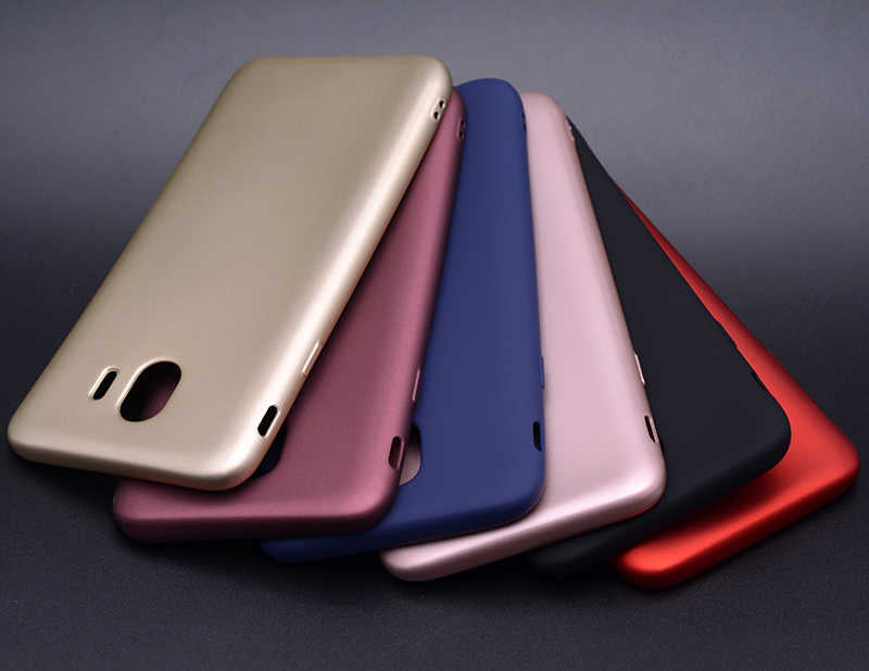 Galaxy J4 Case Zore Premier Silicone Cover Saks Blue