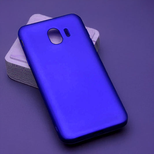 Galaxy J4 Case Zore Premier Silicone Cover Saks Blue