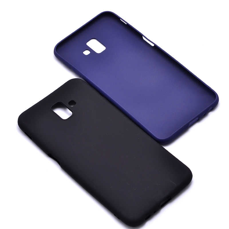 Galaxy J6 Plus Case Zore Premier Silicone Cover Saks Blue