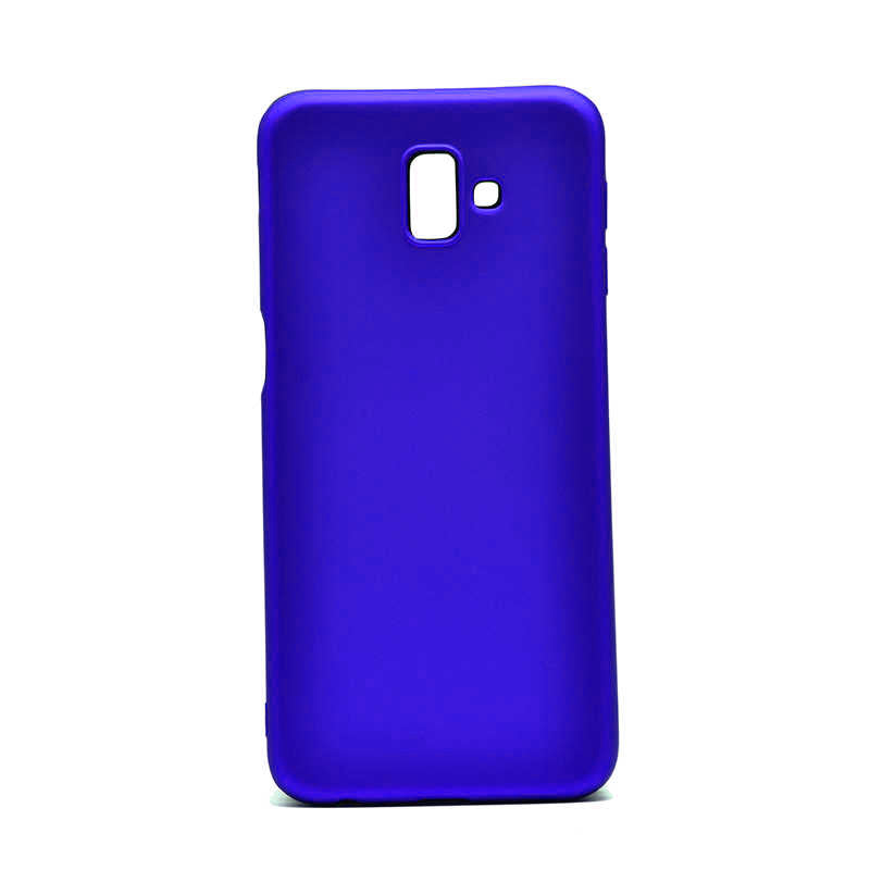 Galaxy J6 Plus Case Zore Premier Silicone Cover Saks Blue