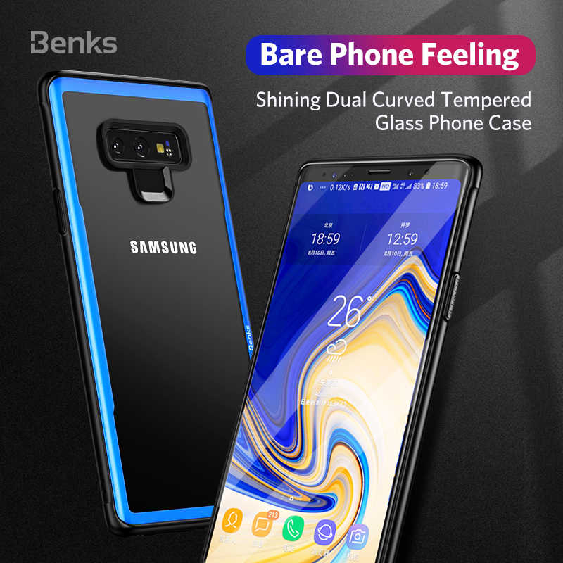 Galaxy Note 9 Case Benks Magic Shiny Glass Blue