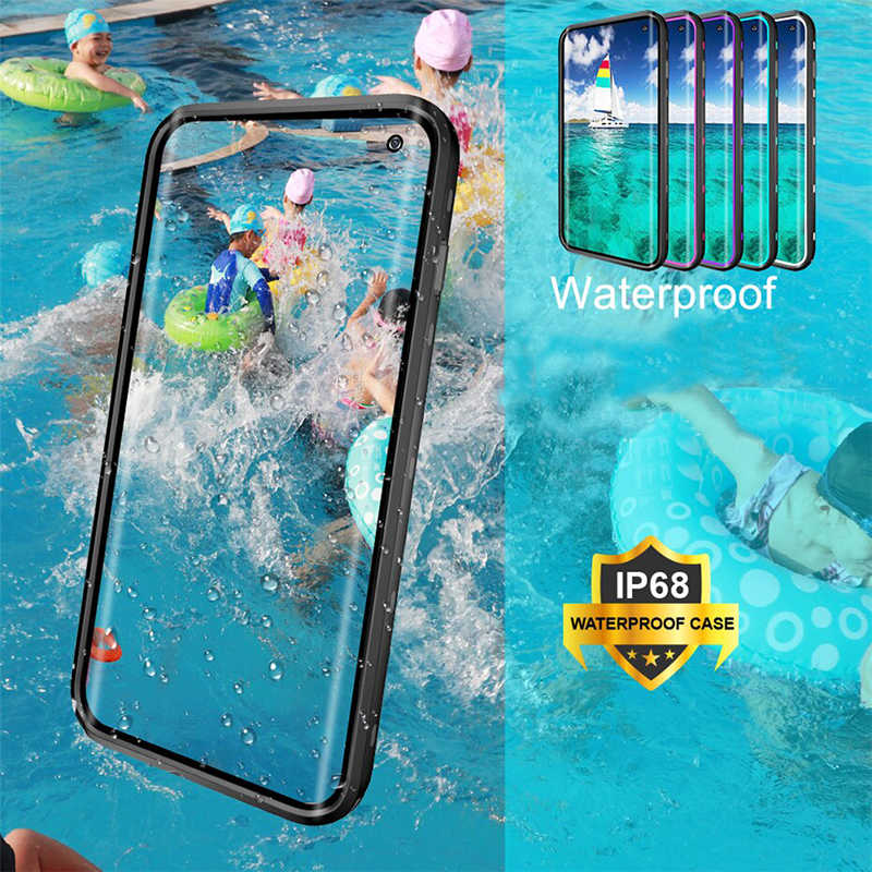 Galaxy S10 Plus Case 1-1 Waterproof Case Black
