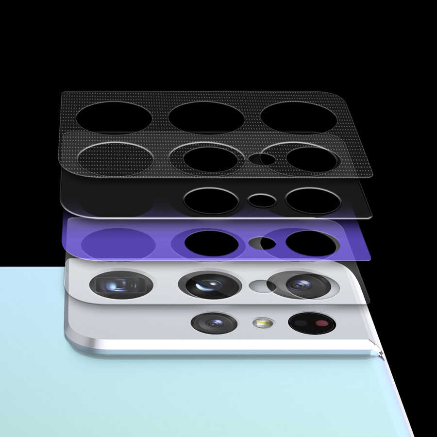 Galaxy S21 Araree C-Subcore Temperli Kamera Koruyucu Renksiz