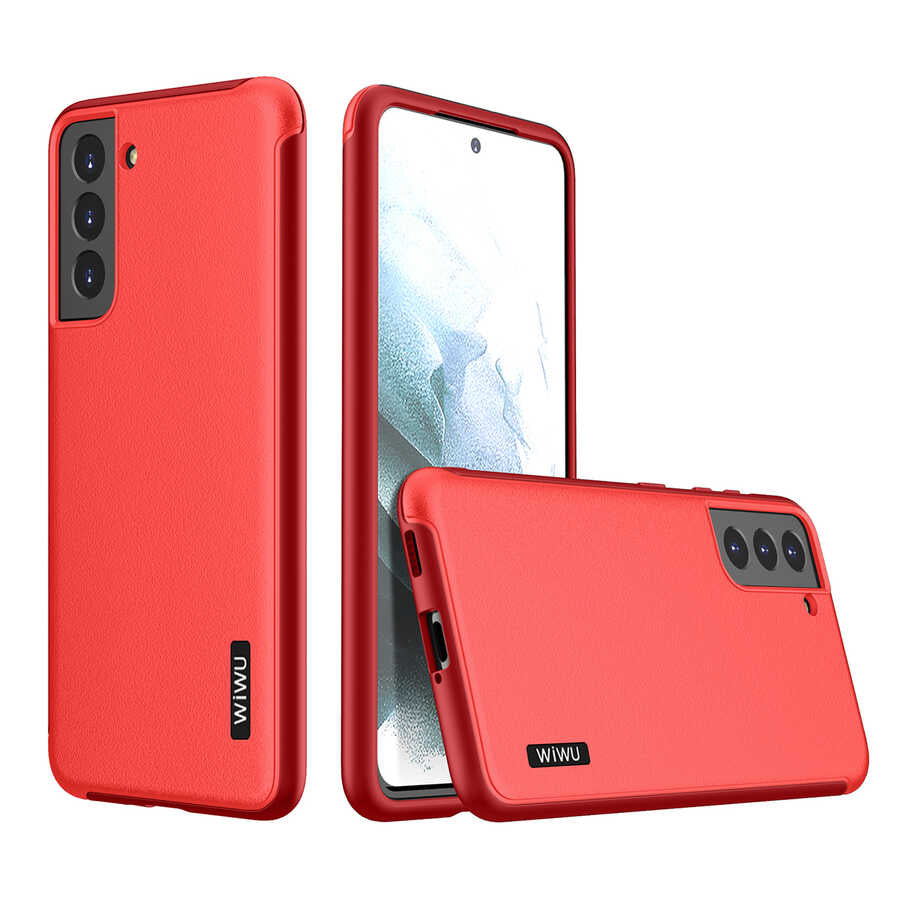 Galaxy S21 Case Wiwu Sand Stone Cover Red 