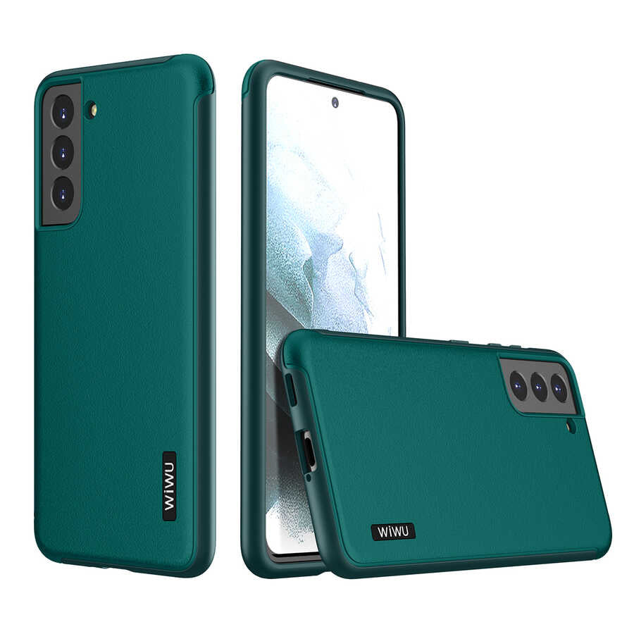 Galaxy S21 Plus Case Wiwu Sand Stone Cover Green 
