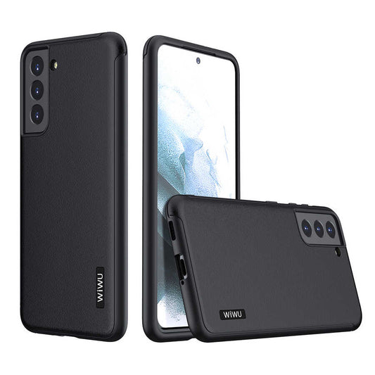 Galaxy S21 Plus Case Wiwu Sand Stone Cover Black 