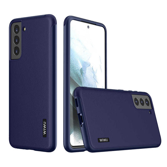 Galaxy S21 Plus Case Wiwu Sand Stone Cover Blue 
