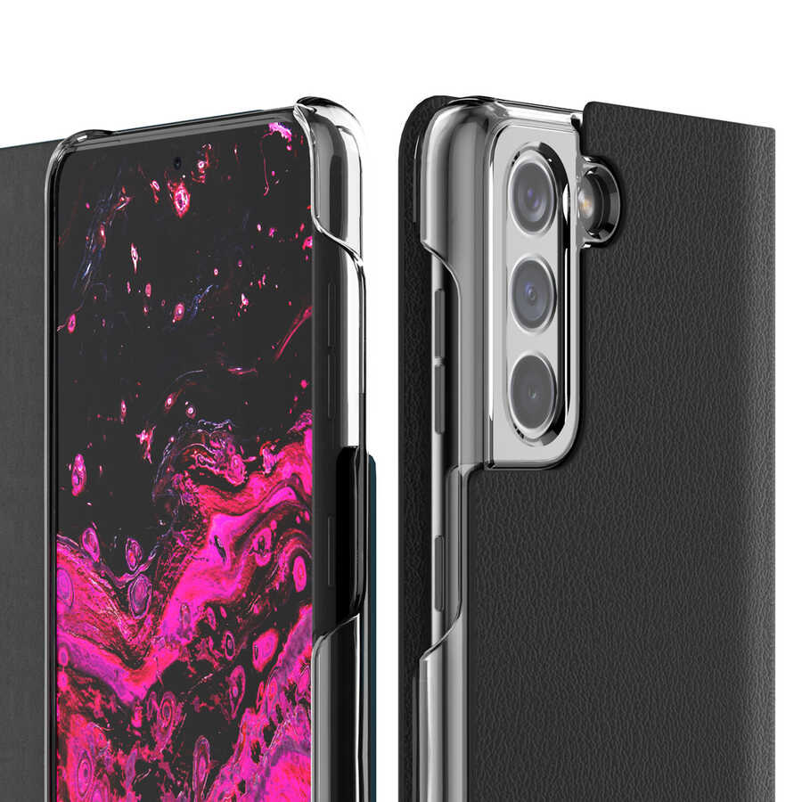 Galaxy S21 Ultra Case Araree Mustang Diary Case Black