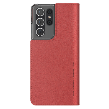 Galaxy S21 Ultra Case Araree Mustang Diary Case Red