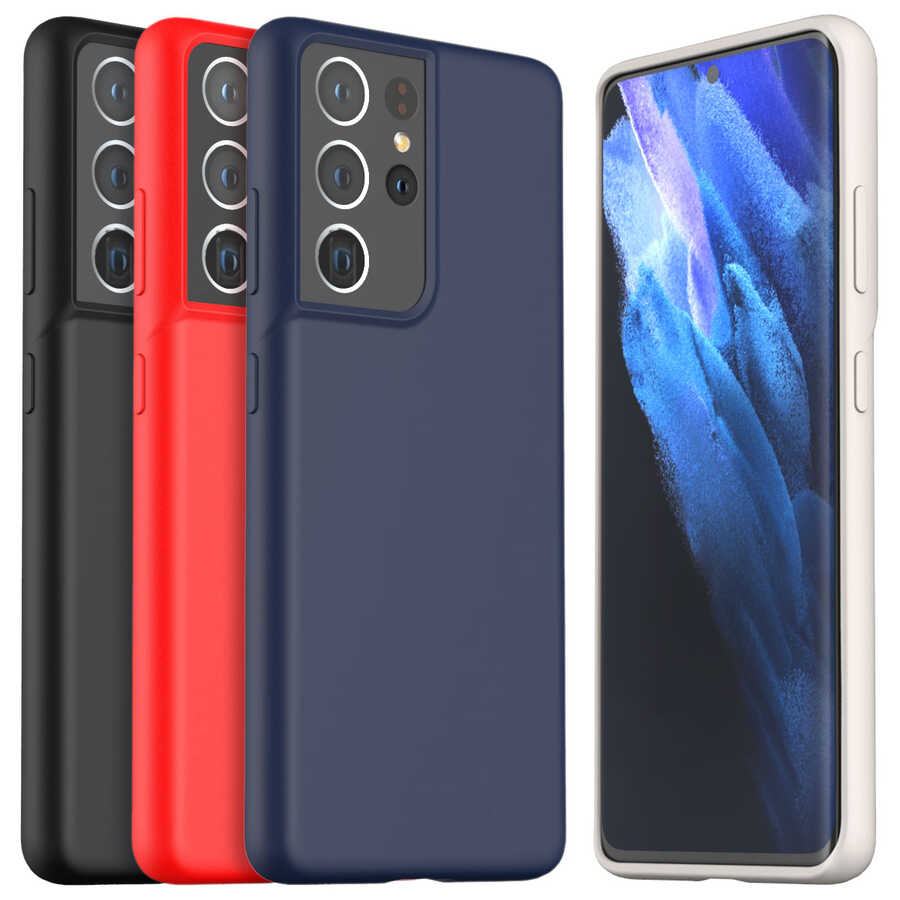 Galaxy S21 Ultra Case Araree Typo Skin Cover Red 