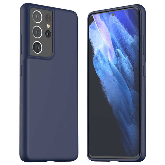 Galaxy S21 Ultra Case Araree Typo Skin Cover Blue 