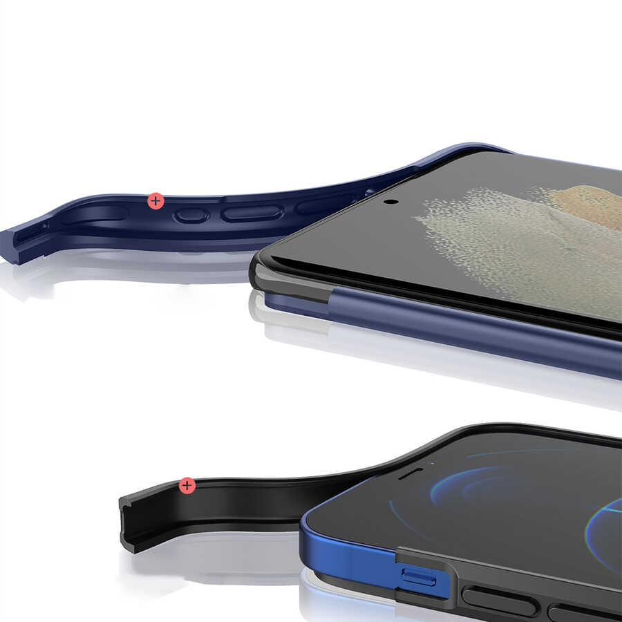 Galaxy S21 Ultra Case Wiwu Sand Stone Cover Blue 